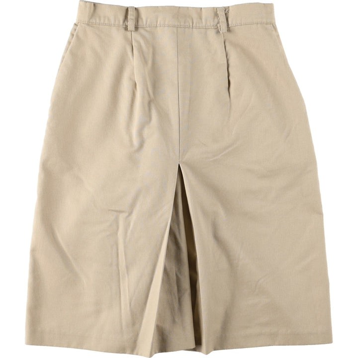 ~90'S Sears Carriage Court Classic Two-Pleat Chino Shorts, Women's Size L (W28 equivalent), Vintage polyester Beige type Vintage Second Hand