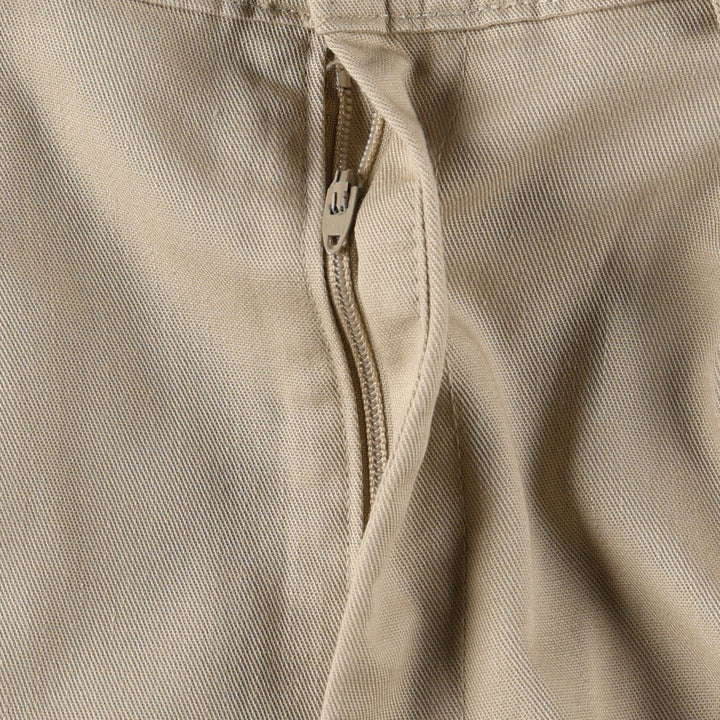 ~90'S Sears Carriage Court Classic Two-Pleat Chino Shorts, Women's Size L (W28 equivalent), Vintage polyester Beige type Vintage Second Hand