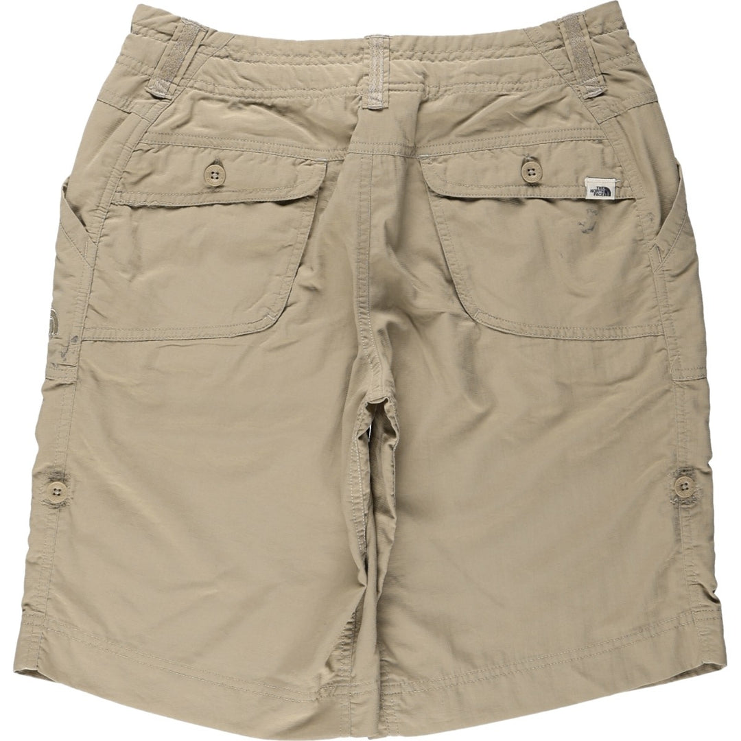 The North Face 2-Way Ripstop Nylon Shorts, Women's XL (equivalent to W31) Nylon Beige type Vintage Second Hand