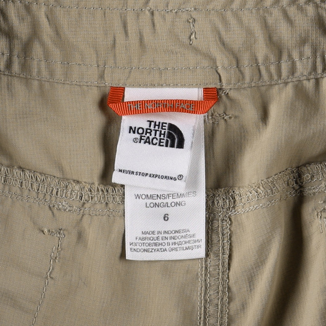 The North Face 2-Way Ripstop Nylon Shorts, Women's XL (equivalent to W31) Nylon Beige type Vintage Second Hand