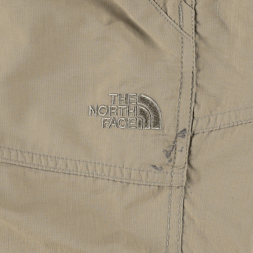 The North Face 2-Way Ripstop Nylon Shorts, Women's XL (equivalent to W31) Nylon Beige type Vintage Second Hand
