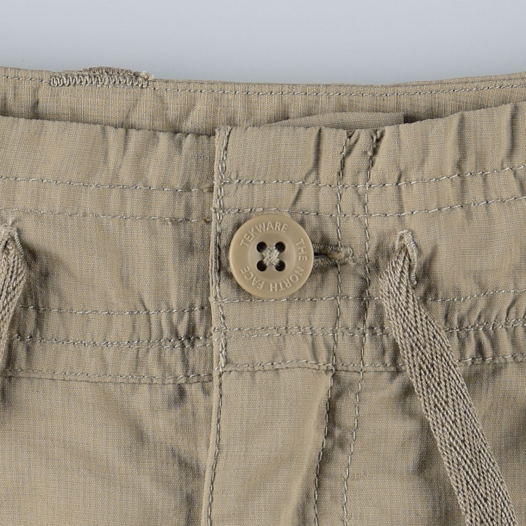 The North Face 2-Way Ripstop Nylon Shorts, Women's XL (equivalent to W31) Nylon Beige type Vintage Second Hand