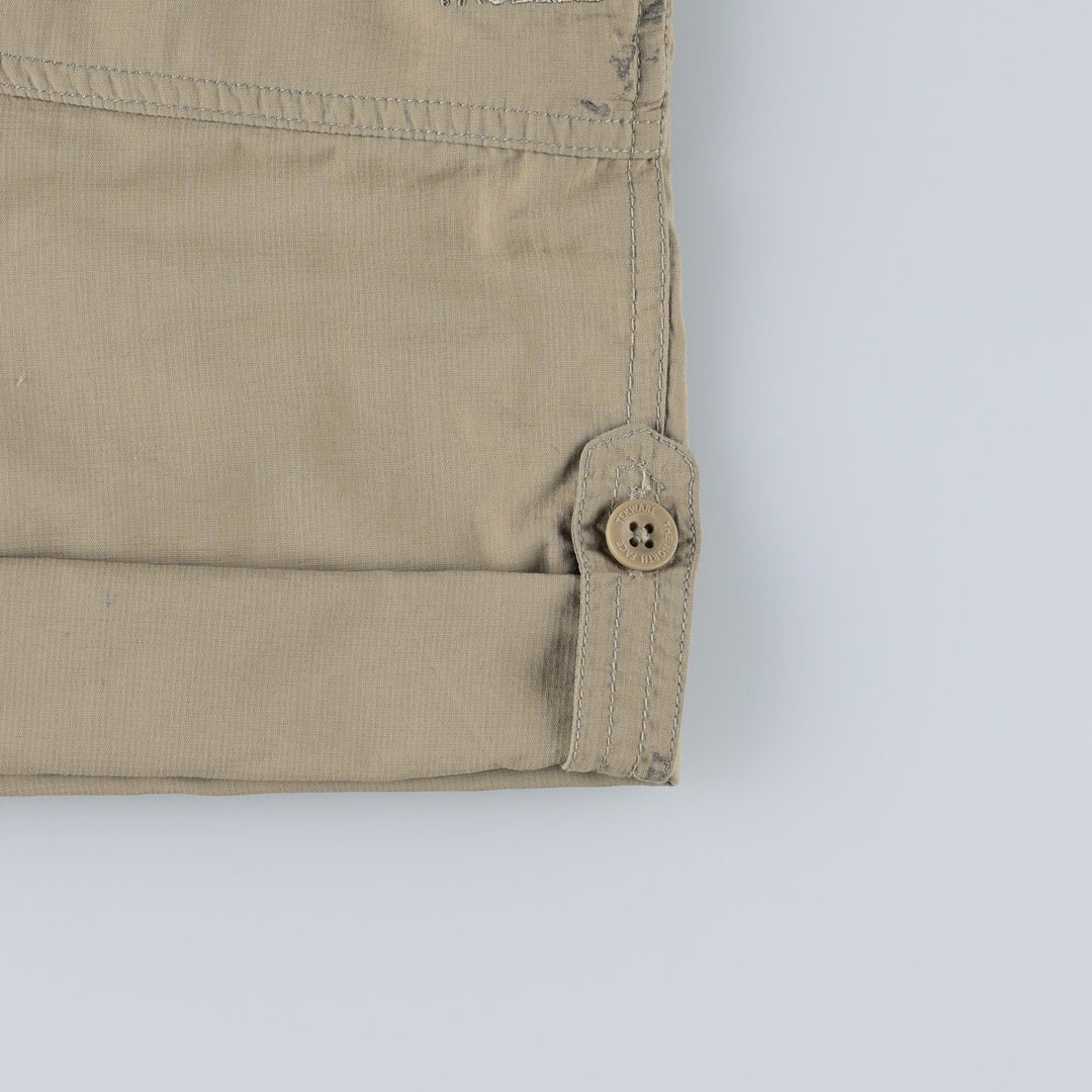 The North Face 2-Way Ripstop Nylon Shorts, Women's XL (equivalent to W31) Nylon Beige type Vintage Second Hand