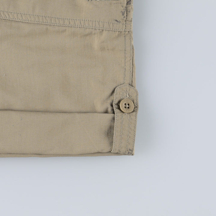 The North Face 2-Way Ripstop Nylon Shorts, Women's XL (equivalent to W31) Nylon Beige type Vintage Second Hand