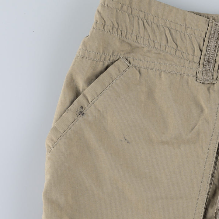 The North Face 2-Way Ripstop Nylon Shorts, Women's XL (equivalent to W31) Nylon Beige type Vintage Second Hand