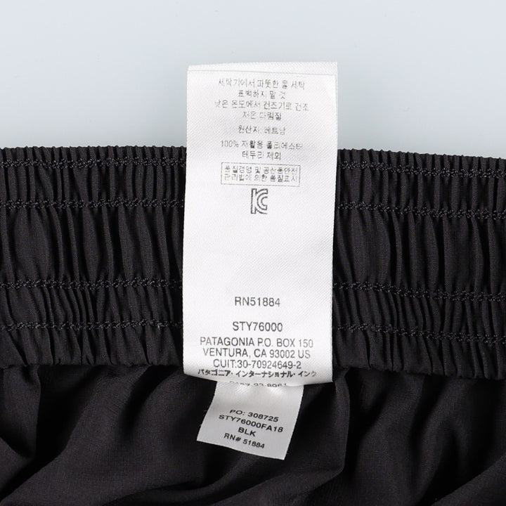 Patagonia Stretch Planing Micro Shorts 76000FA18 Nylon Shorts Women's Size S polyester black type Vintage Second Hand