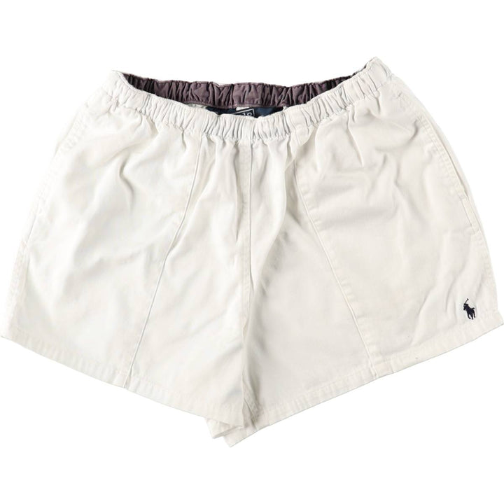 Ralph Lauren POLO by Ralph Lauren Cotton Shorts, Women's Size L (approx.) cotton white type Vintage Second Hand