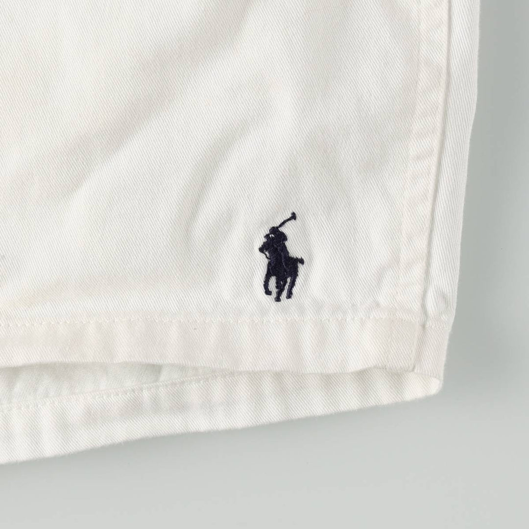Ralph Lauren POLO by Ralph Lauren Cotton Shorts, Women's Size L (approx.) cotton white type Vintage Second Hand