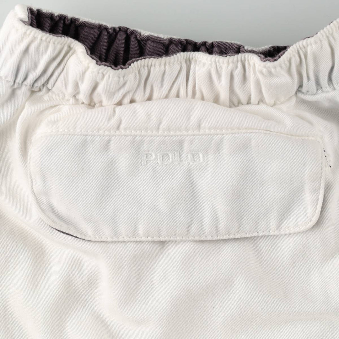 Ralph Lauren POLO by Ralph Lauren Cotton Shorts, Women's Size L (approx.) cotton white type Vintage Second Hand