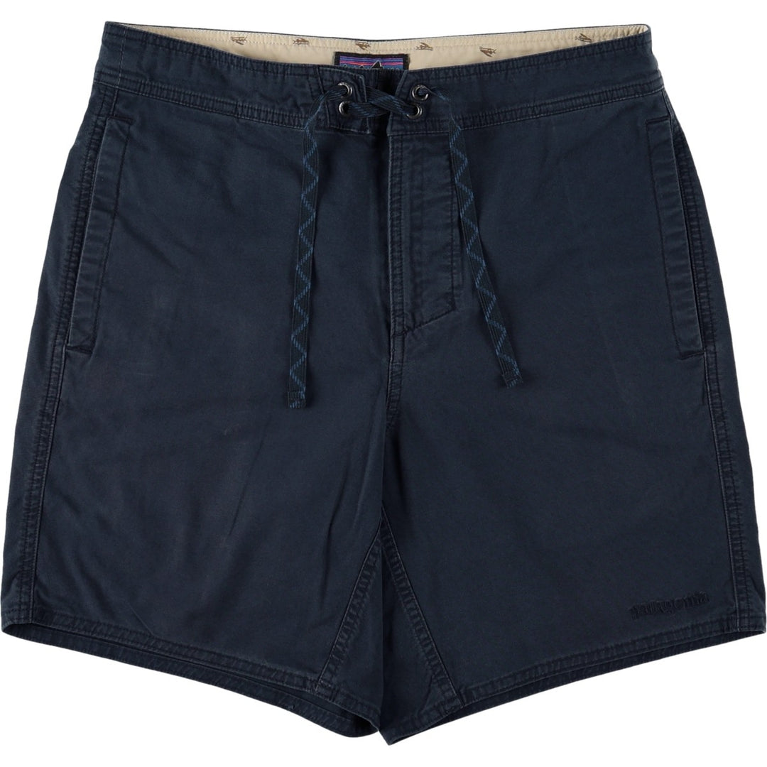 Patagonia 86735SP18 Cotton Shorts, Women's XL (equivalent to W32) Organic cotton navy blue type Vintage Second Hand