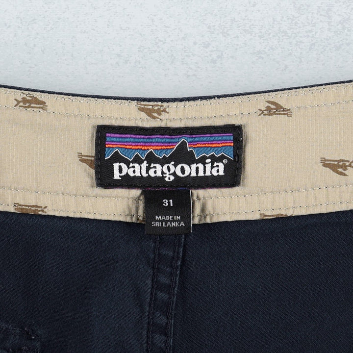 Patagonia 86735SP18 Cotton Shorts, Women's XL (equivalent to W32) Organic cotton navy blue type Vintage Second Hand