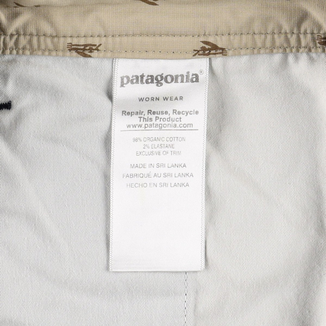Patagonia 86735SP18 Cotton Shorts, Women's XL (equivalent to W32) Organic cotton navy blue type Vintage Second Hand