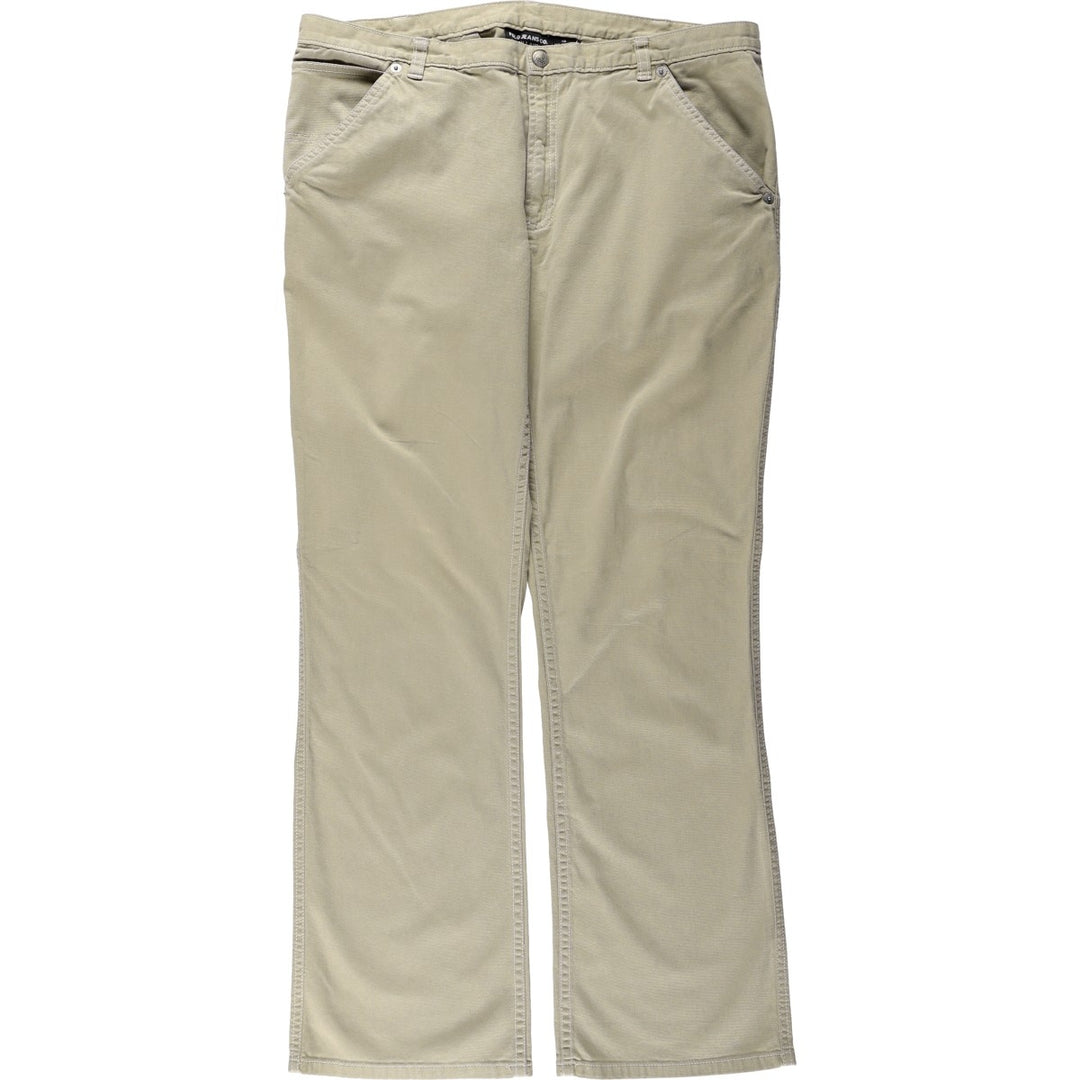 2000'S Ralph Lauren POLO JEANS COMPANY Chino Pants, Women's XXL (equivalent to W34) cotton Khaki type beige Vintage Second Hand