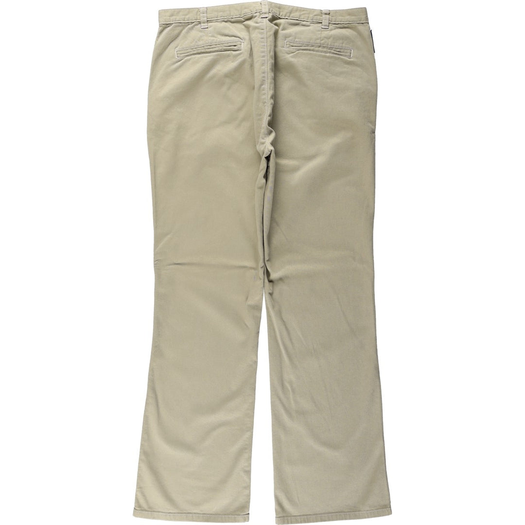 2000'S Ralph Lauren POLO JEANS COMPANY Chino Pants, Women's XXL (equivalent to W34) cotton Khaki type beige Vintage Second Hand