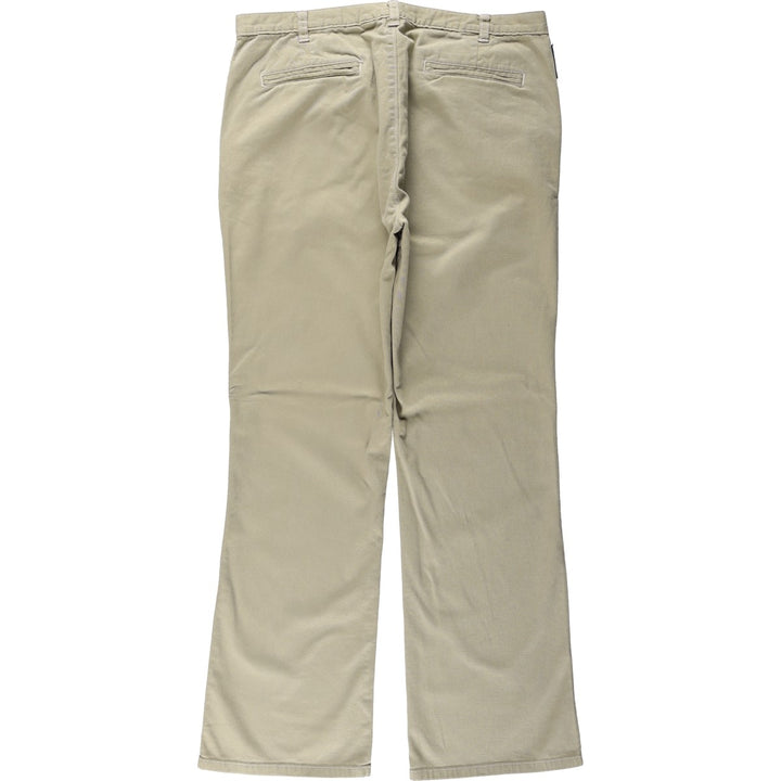 2000'S Ralph Lauren POLO JEANS COMPANY Chino Pants, Women's XXL (equivalent to W34) cotton Khaki type beige Vintage Second Hand