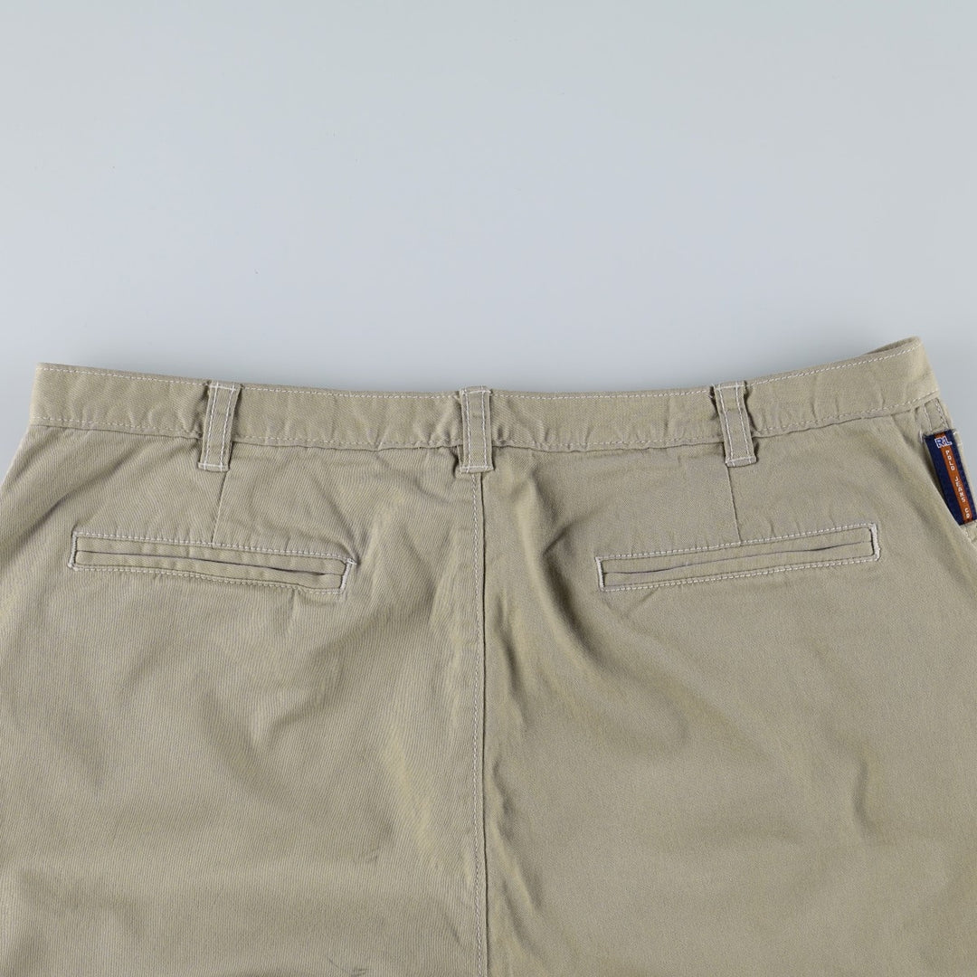 2000'S Ralph Lauren POLO JEANS COMPANY Chino Pants, Women's XXL (equivalent to W34) cotton Khaki type beige Vintage Second Hand
