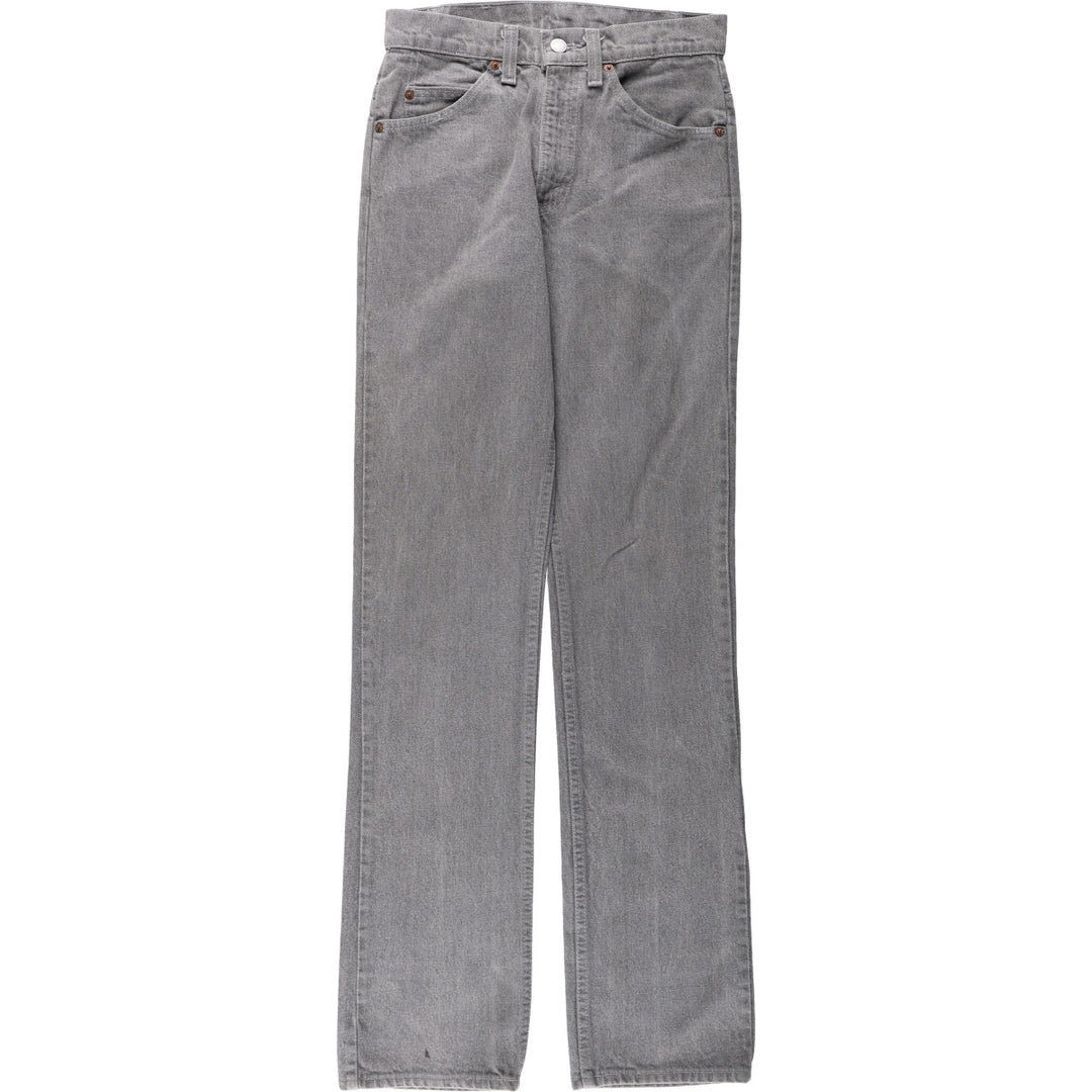 1980'S Levi's 40509-2767 Straight Denim Pants, Made in USA, Women's Size L (W28 equivalent), Vintage unclear gray type Vintage Second Hand