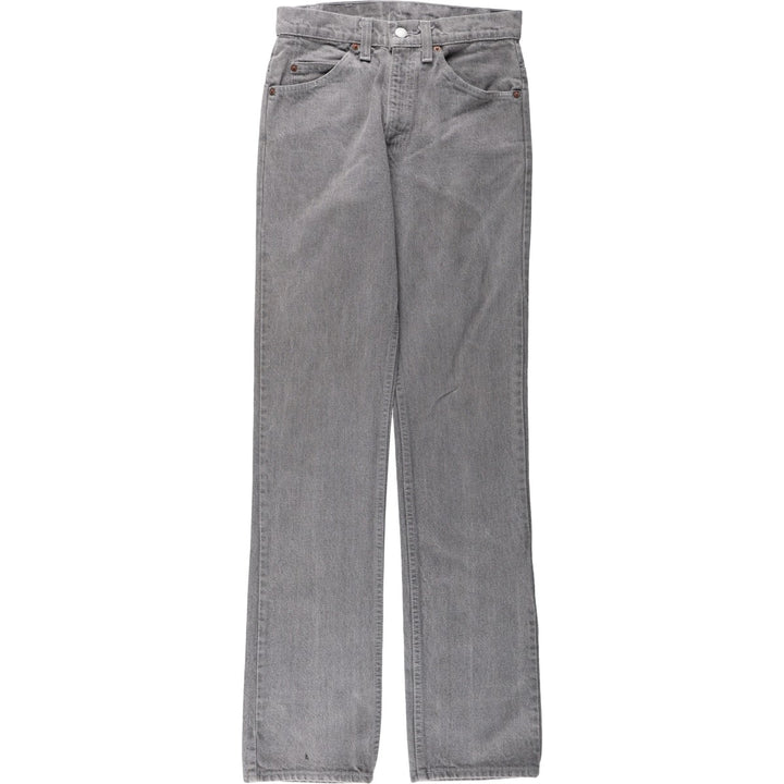 1980'S Levi's 40509-2767 Straight Denim Pants, Made in USA, Women's Size L (W28 equivalent), Vintage unclear gray type Vintage Second Hand
