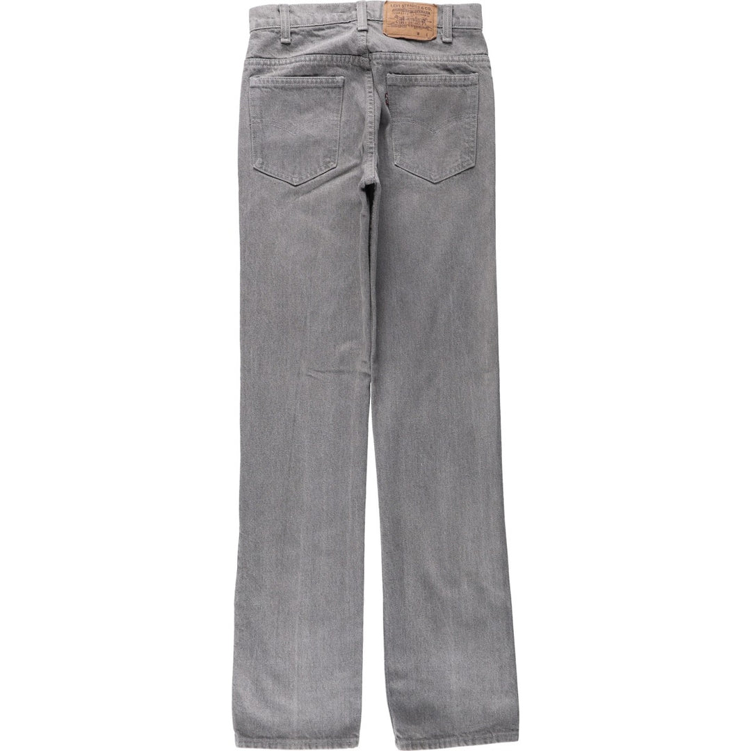 1980'S Levi's 40509-2767 Straight Denim Pants, Made in USA, Women's Size L (W28 equivalent), Vintage unclear gray type Vintage Second Hand