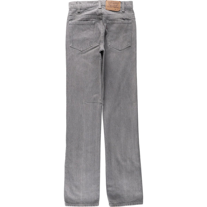 1980'S Levi's 40509-2767 Straight Denim Pants, Made in USA, Women's Size L (W28 equivalent), Vintage unclear gray type Vintage Second Hand