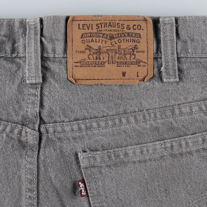 1980'S Levi's 40509-2767 Straight Denim Pants, Made in USA, Women's Size L (W28 equivalent), Vintage unclear gray type Vintage Second Hand