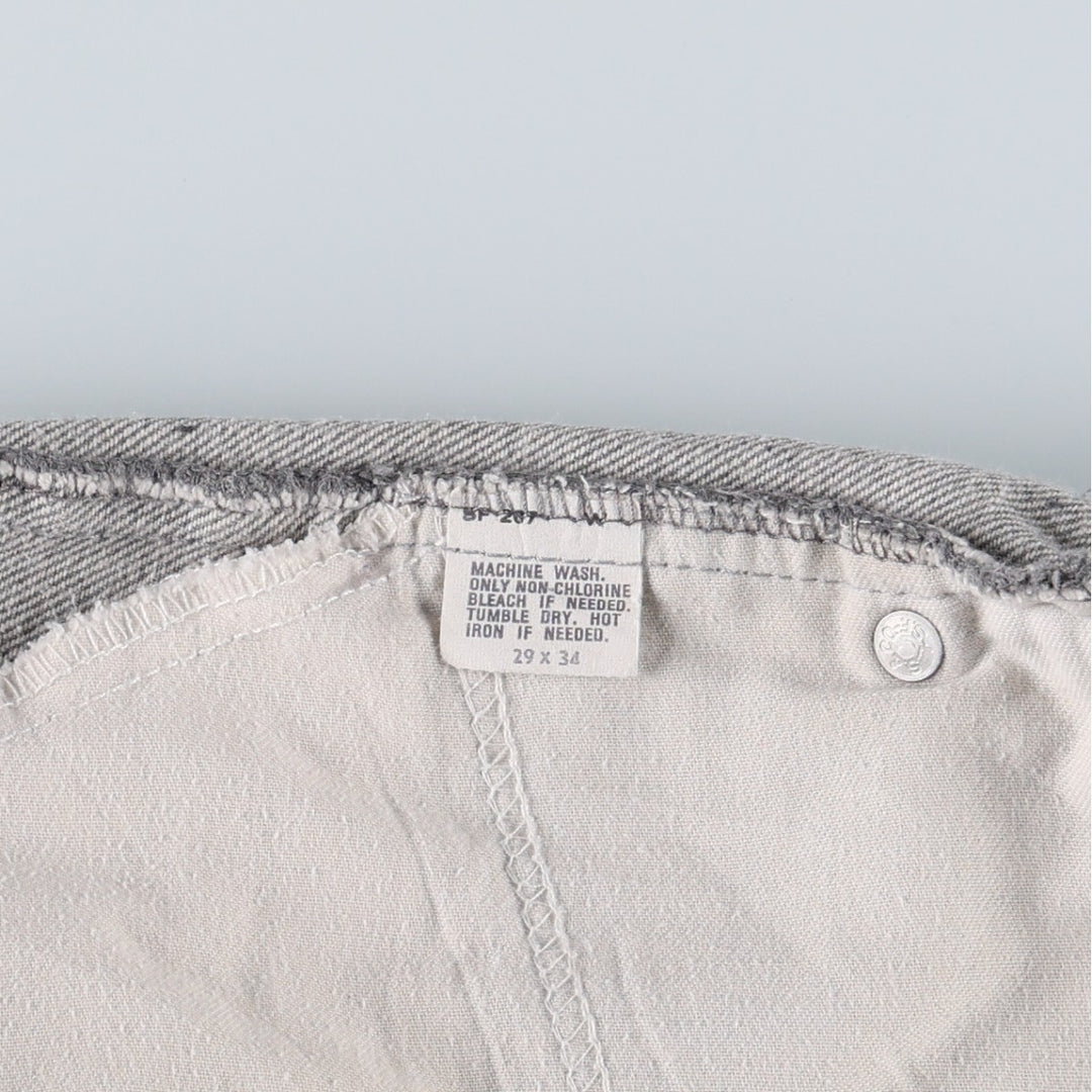 1980'S Levi's 40509-2767 Straight Denim Pants, Made in USA, Women's Size L (W28 equivalent), Vintage unclear gray type Vintage Second Hand