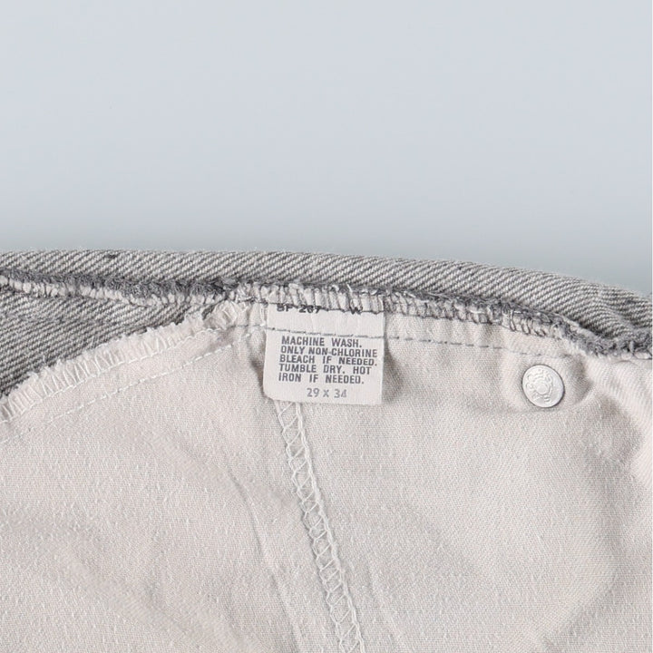 1980'S Levi's 40509-2767 Straight Denim Pants, Made in USA, Women's Size L (W28 equivalent), Vintage unclear gray type Vintage Second Hand