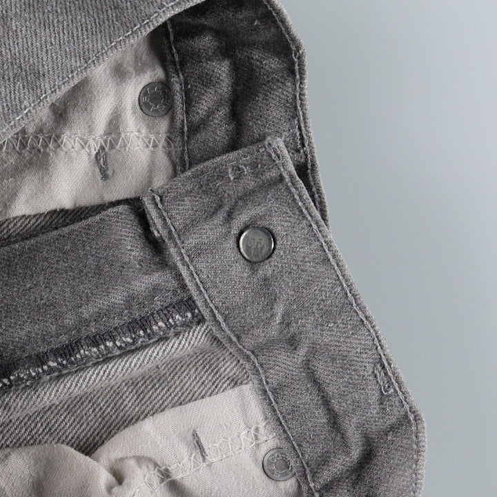1980'S Levi's 40509-2767 Straight Denim Pants, Made in USA, Women's Size L (W28 equivalent), Vintage unclear gray type Vintage Second Hand