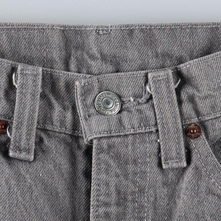1980'S Levi's 40509-2767 Straight Denim Pants, Made in USA, Women's Size L (W28 equivalent), Vintage unclear gray type Vintage Second Hand