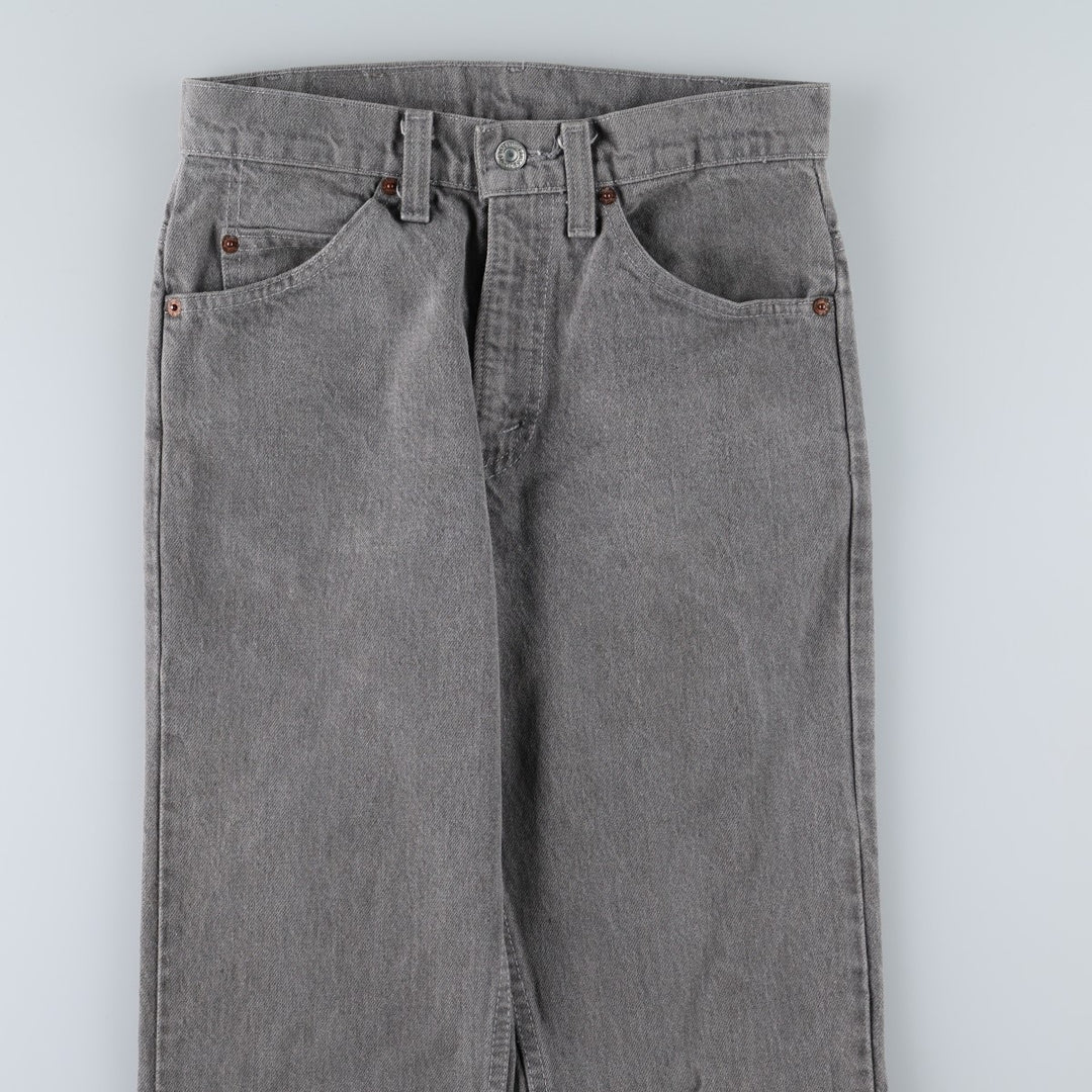 1980'S Levi's 40509-2767 Straight Denim Pants, Made in USA, Women's Size L (W28 equivalent), Vintage unclear gray type Vintage Second Hand