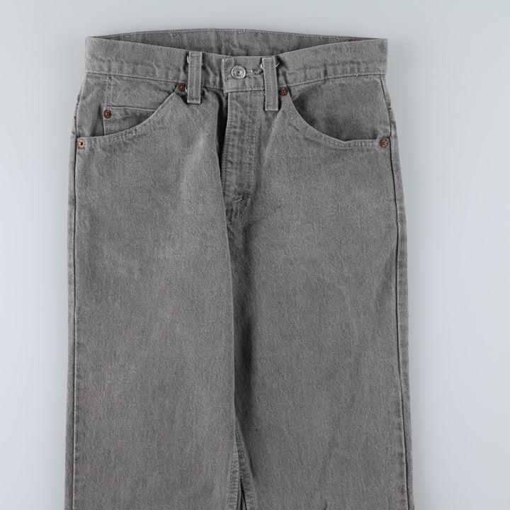 1980'S Levi's 40509-2767 Straight Denim Pants, Made in USA, Women's Size L (W28 equivalent), Vintage unclear gray type Vintage Second Hand