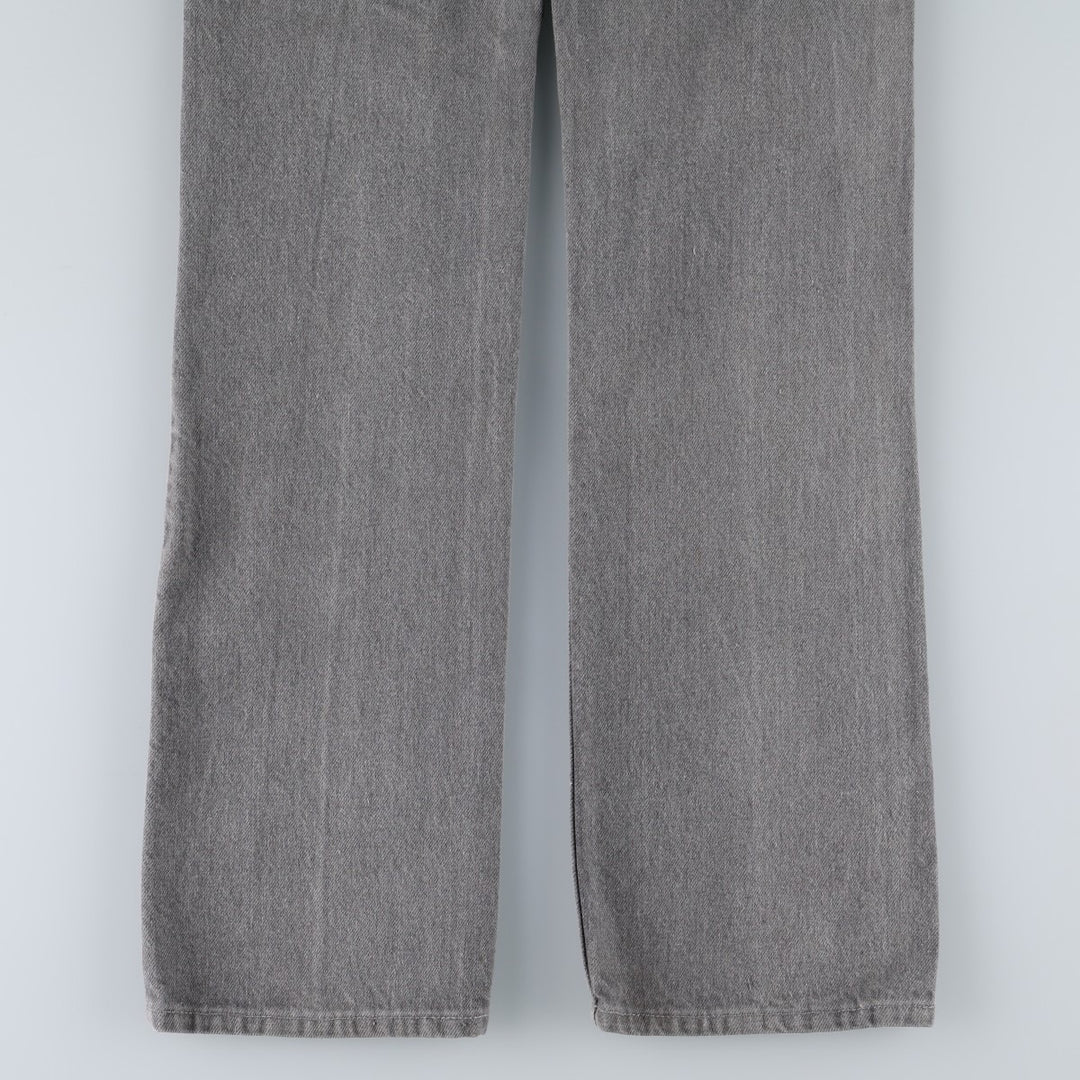 1980'S Levi's 40509-2767 Straight Denim Pants, Made in USA, Women's Size L (W28 equivalent), Vintage unclear gray type Vintage Second Hand