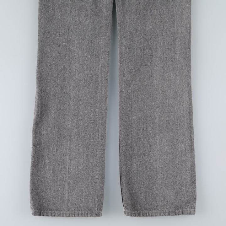 1980'S Levi's 40509-2767 Straight Denim Pants, Made in USA, Women's Size L (W28 equivalent), Vintage unclear gray type Vintage Second Hand