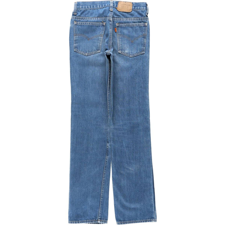 ~1980'S Levi's 719-0915 Orange Tab Straight Denim Pants, Made in USA, Women's Size L (W28 equivalent), Vintage cotton blue type Vintage Second Hand