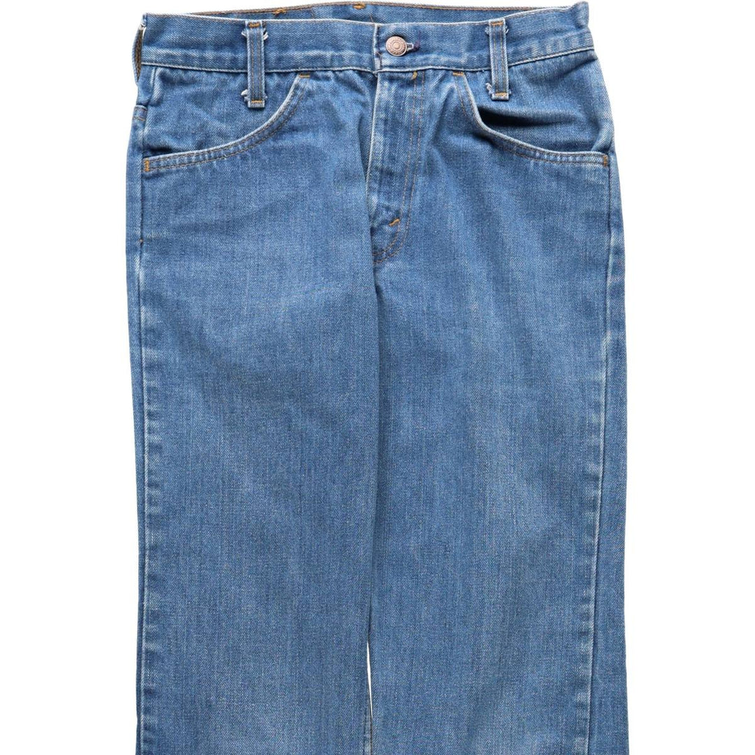 ~1980'S Levi's 719-0915 Orange Tab Straight Denim Pants, Made in USA, Women's Size L (W28 equivalent), Vintage cotton blue type Vintage Second Hand
