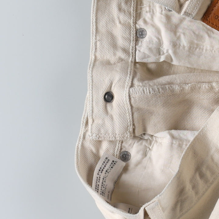 Levi's RIBCAGE WIDE LEG Flare Cut Denim Pants, Women's Size L (equivalent to W28) cotton ivory Vintage Second Hand