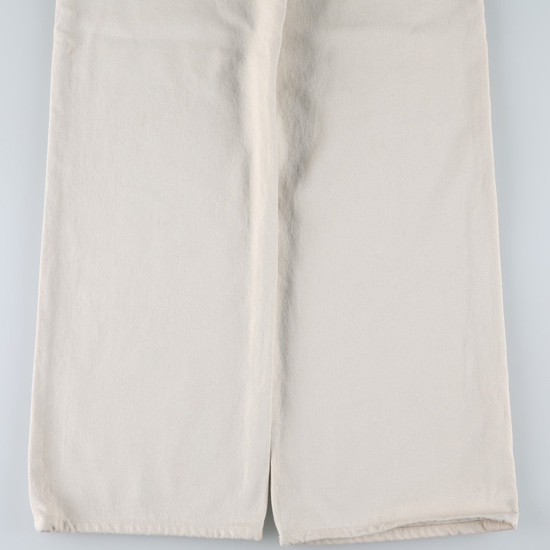 Levi's RIBCAGE WIDE LEG Flare Cut Denim Pants, Women's Size L (equivalent to W28) cotton ivory Vintage Second Hand