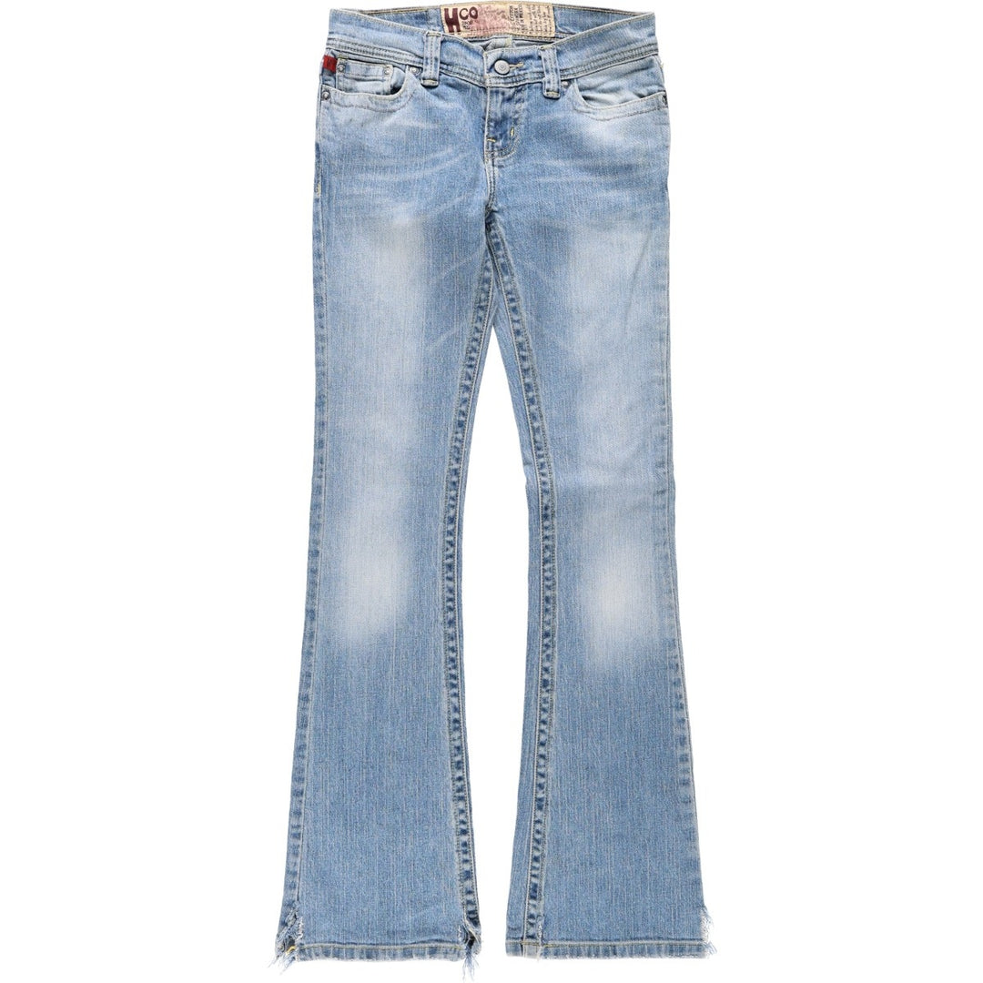 Hollister Flare Cut Denim Pants, Women's Size L (equivalent to W29) cotton blue type Vintage Second Hand