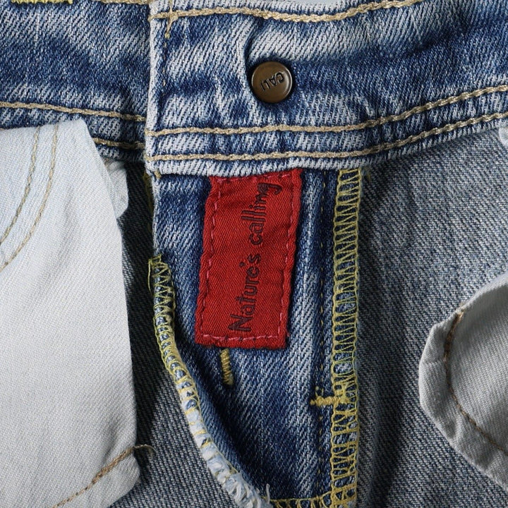 Hollister Flare Cut Denim Pants, Women's Size L (equivalent to W29) cotton blue type Vintage Second Hand