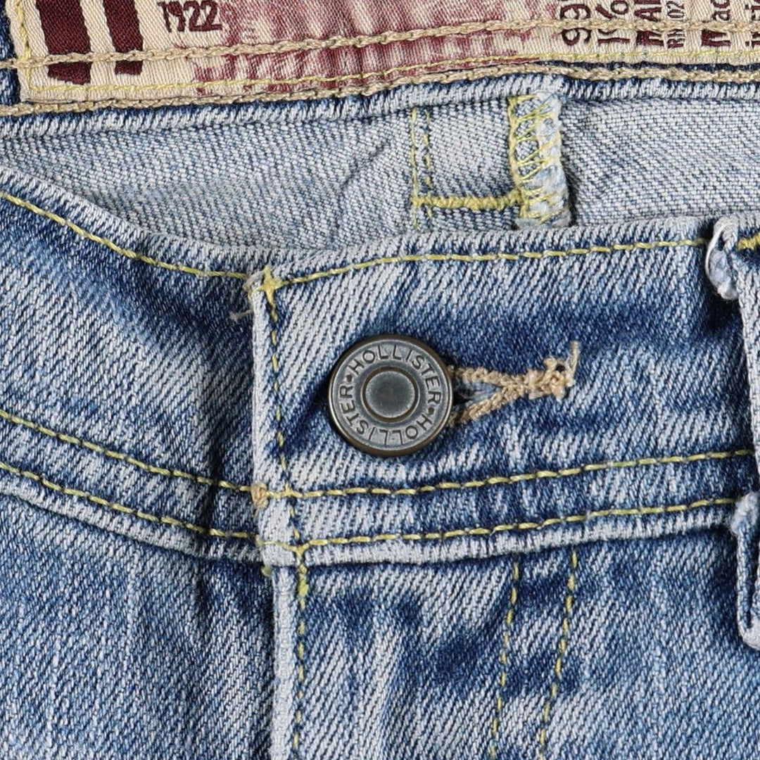 Hollister Flare Cut Denim Pants, Women's Size L (equivalent to W29) cotton blue type Vintage Second Hand