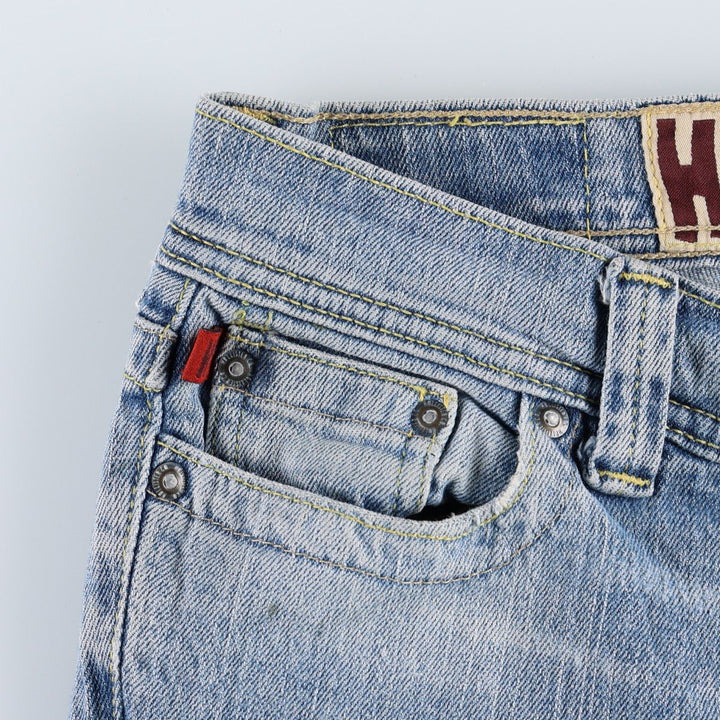 Hollister Flare Cut Denim Pants, Women's Size L (equivalent to W29) cotton blue type Vintage Second Hand