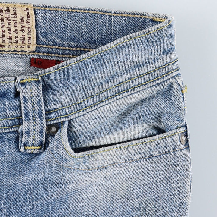 Hollister Flare Cut Denim Pants, Women's Size L (equivalent to W29) cotton blue type Vintage Second Hand