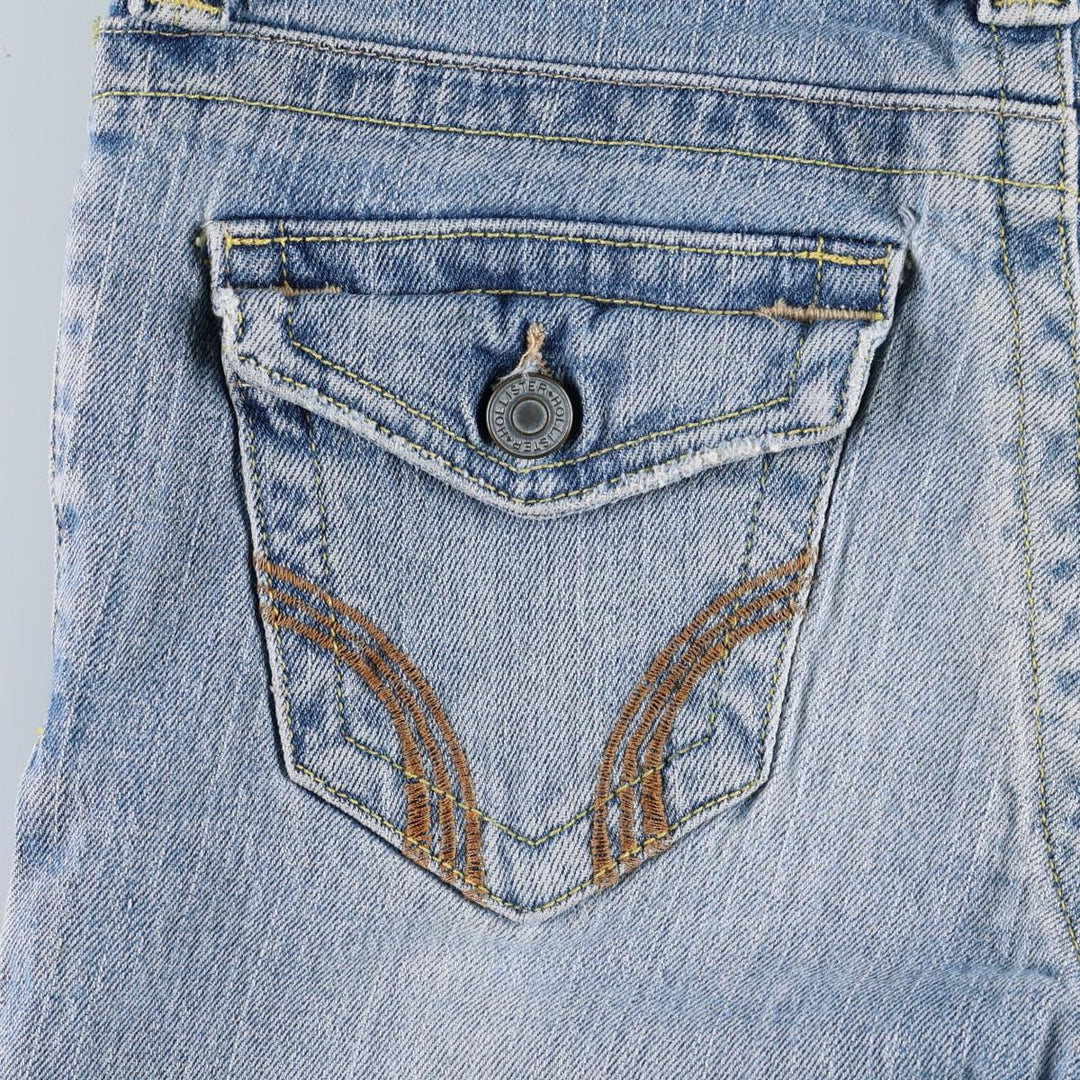 Hollister Flare Cut Denim Pants, Women's Size L (equivalent to W29) cotton blue type Vintage Second Hand