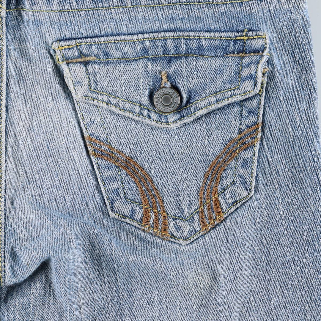 Hollister Flare Cut Denim Pants, Women's Size L (equivalent to W29) cotton blue type Vintage Second Hand