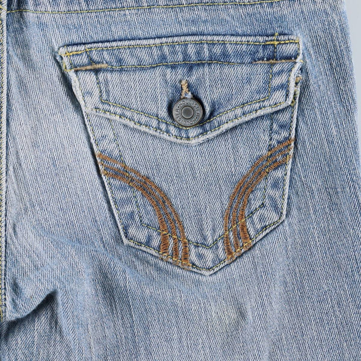 Hollister Flare Cut Denim Pants, Women's Size L (equivalent to W29) cotton blue type Vintage Second Hand