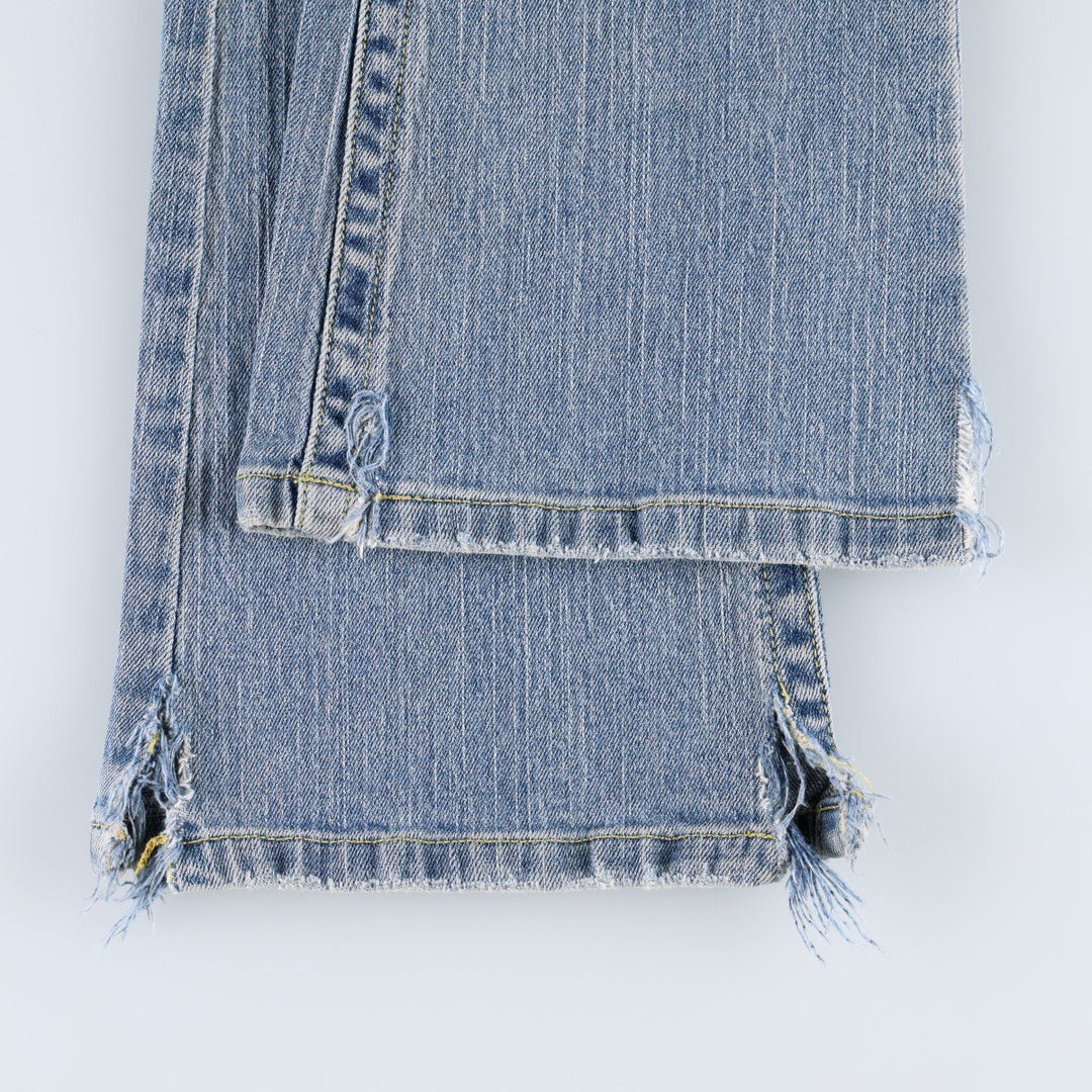 Hollister Flare Cut Denim Pants, Women's Size L (equivalent to W29) cotton blue type Vintage Second Hand