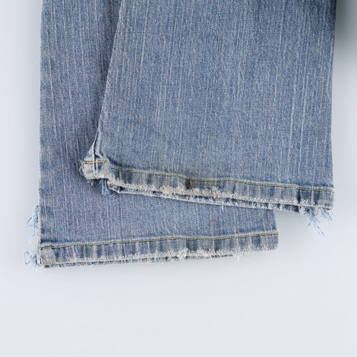 Hollister Flare Cut Denim Pants, Women's Size L (equivalent to W29) cotton blue type Vintage Second Hand