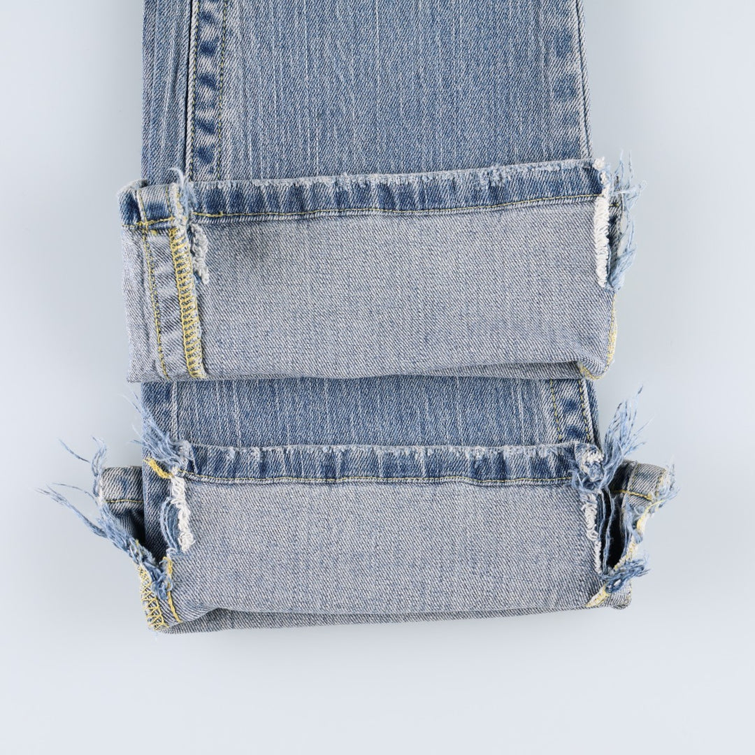 Hollister Flare Cut Denim Pants, Women's Size L (equivalent to W29) cotton blue type Vintage Second Hand