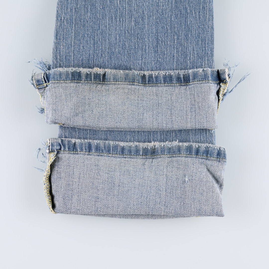 Hollister Flare Cut Denim Pants, Women's Size L (equivalent to W29) cotton blue type Vintage Second Hand