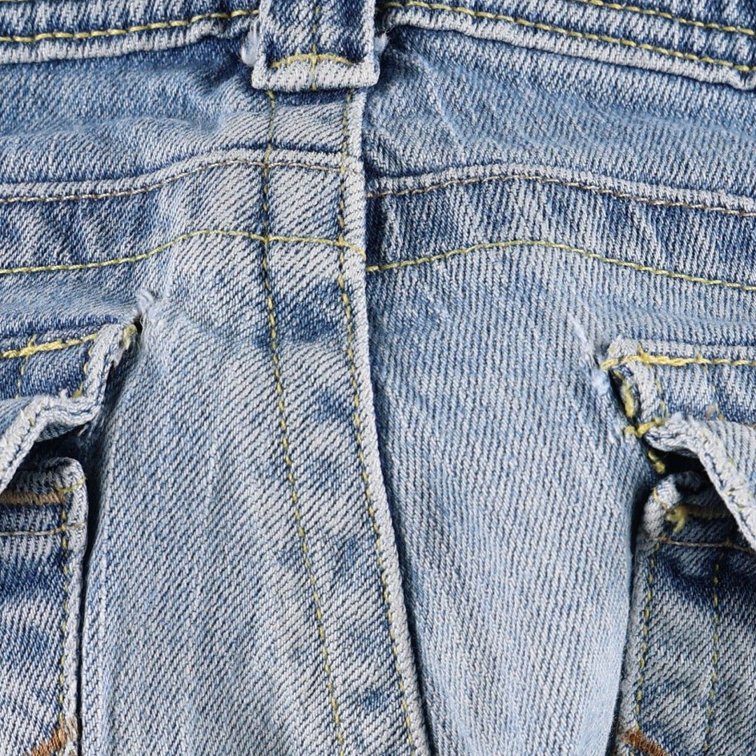 Hollister Flare Cut Denim Pants, Women's Size L (equivalent to W29) cotton blue type Vintage Second Hand